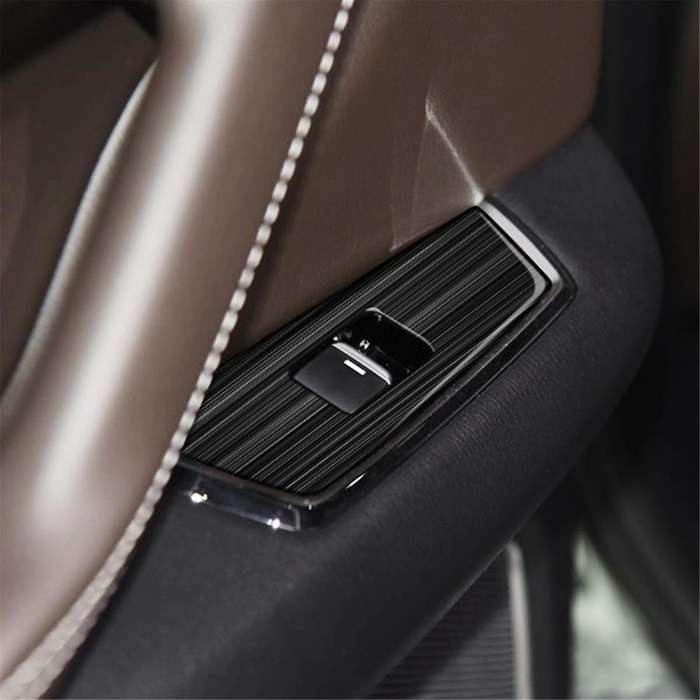 Car Window Glass Lift Button Switch Cover Trim Stainless Steel Door Armrest Panel for Cx9 -9 2022+ R