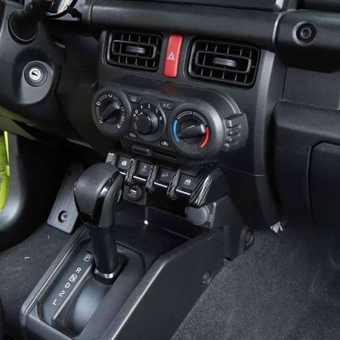 Car Window Lift Switch Button Panel Decoration Cover Stickers for Jimny 2019 2020 2021