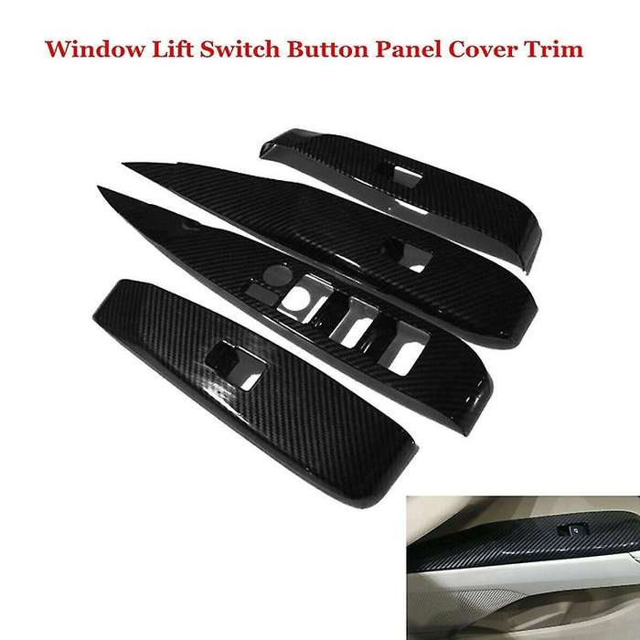 Car Window Master Control Switch Window Lift Switch Button Cover Trim Panel for 8Th 2018-2020