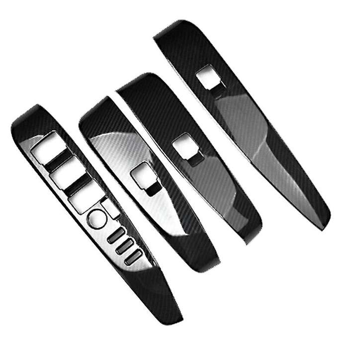 Car Window Master Control Switch Window Lift Switch Button Cover Trim Panel for 8Th 2018-2020