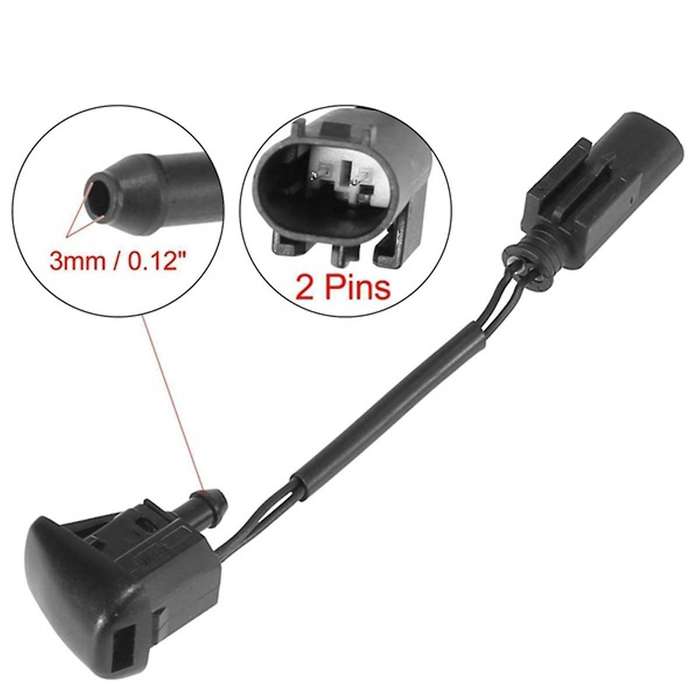 Car Windshield Heated Washer Sprayer Nozzle Jet 61667054445 for 6 Series E63 E64 2002-2007