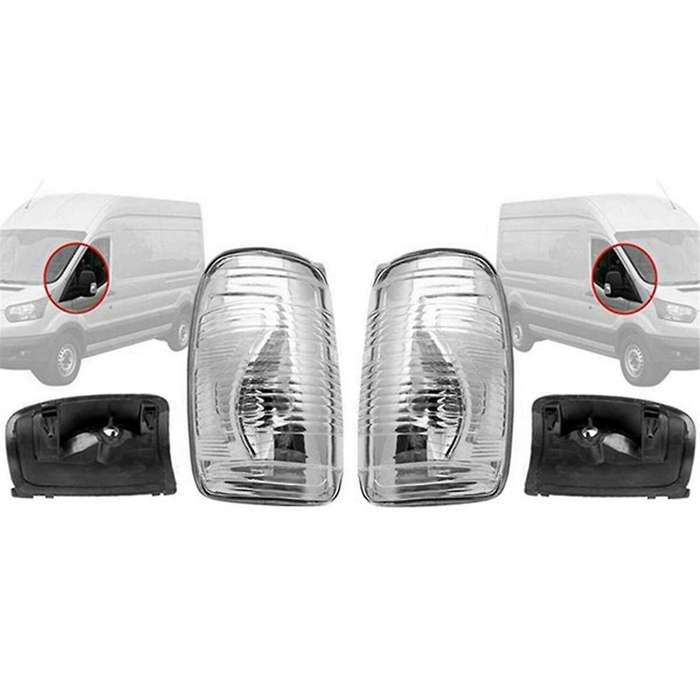 Car Wing Mirror Indicator Lamp Turn Signal Light Lens Cover for Transit Mk8 2014-2020 1847389 184738