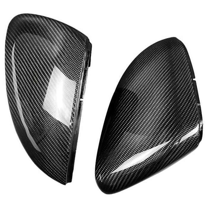 Car Wing Door Carbon Fiber Rear View Rearview Mirror Covers Cap Trim Case for Fiesta Mk7 2009-2017