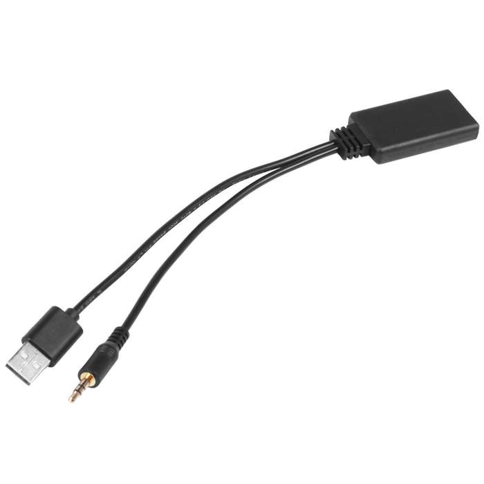Car Wireless Bluetooth Module Music Adapter Auxiliary Receiver Aux Audio Usb 3.5mm Socket for Bmw E