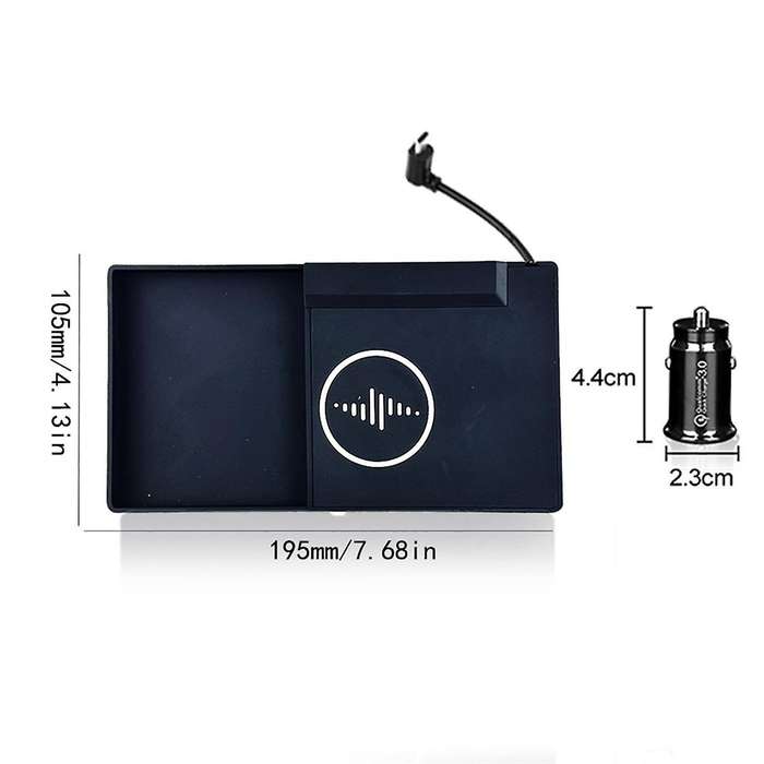 Car Wireless Charger Center Console Fast Mobile Phone Charging Panel for 2023 2024