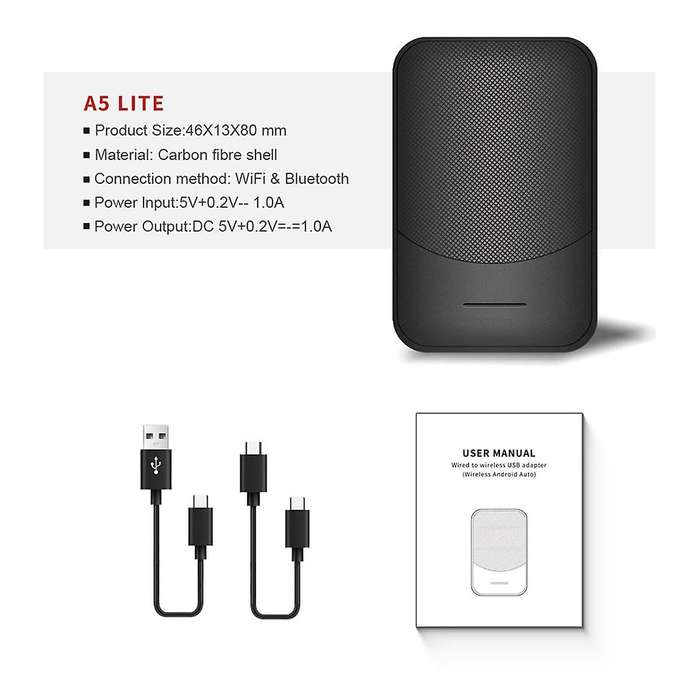 Car Wireless for Carplay Box Module Adapter Car with Wired for Carplay USB Interface Upgraded to Wir