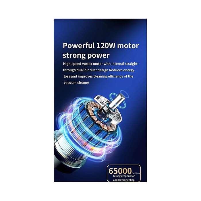 Car Wireless Vacuum Cleaner Power Bank Lighting Pump Portable Folding Powerful Vacuum Cleaner