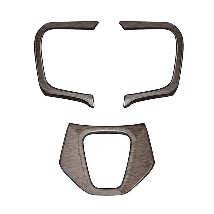 Car Wood Grain Steering Wheel Trim Frame Cover Sticker Car Inner Accessories for Alphard 40 Series 2