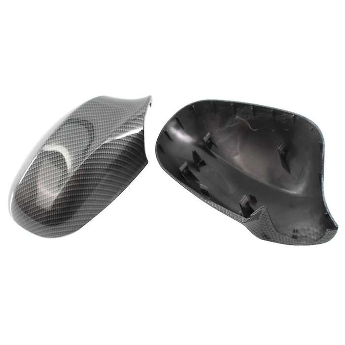 Carbon Color ABS Auto Car Look Rearview Side Mirror Cover Cap Rear View Mirror Housing for 3 Series