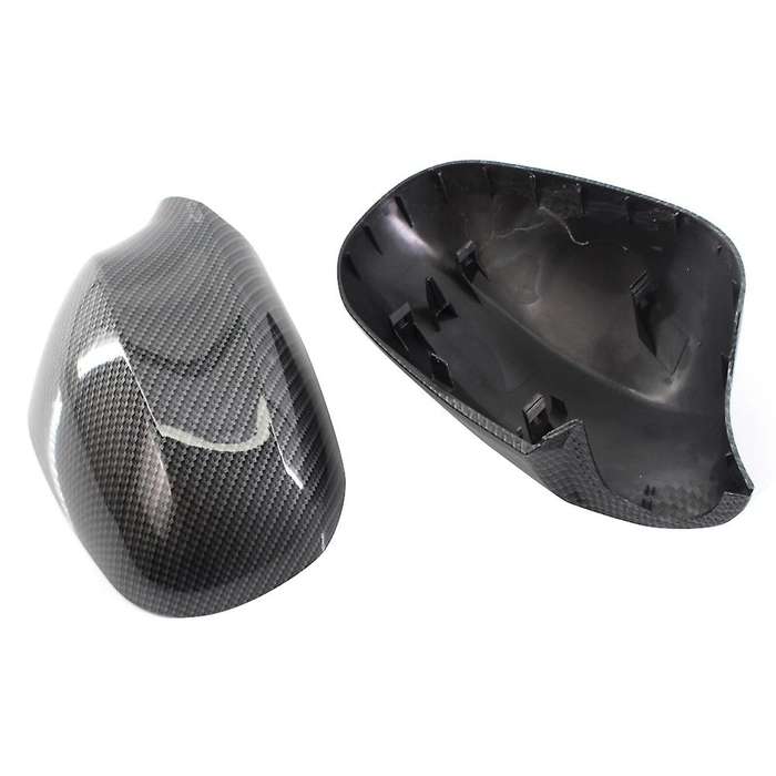 Carbon Color ABS Auto Car Look Rearview Side Mirror Cover Cap Rear View Mirror Housing for 3 Series