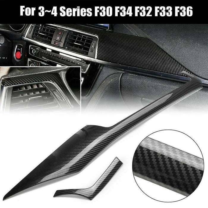 Carbon Fiber Abs Look Interior Trim Center Control Panel Trim for F30 F34 F32 F33 F36 2013-2019
