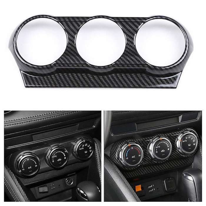 Carbon Fiber Air Condition Outlet Panel Compatible Mazda CX-3 CX3 2015-18