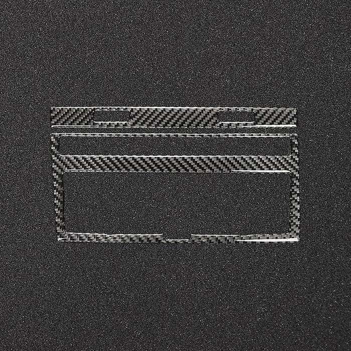 Carbon Fiber Air Conditioning CD Panel Cover Trim for - A6 2005 2006 2007 2008 2009 2010 2011 Car Ac