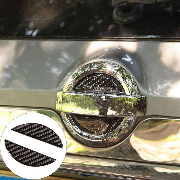 Carbon Fiber ABS Sign Panel Cover Decorate Trim for 2014-2018 Car Stylings