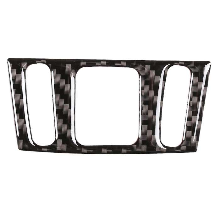 Carbon Fiber ABS Warning Light Switch Cover Trim Button Decorative Cover Stickers for 2014-2018