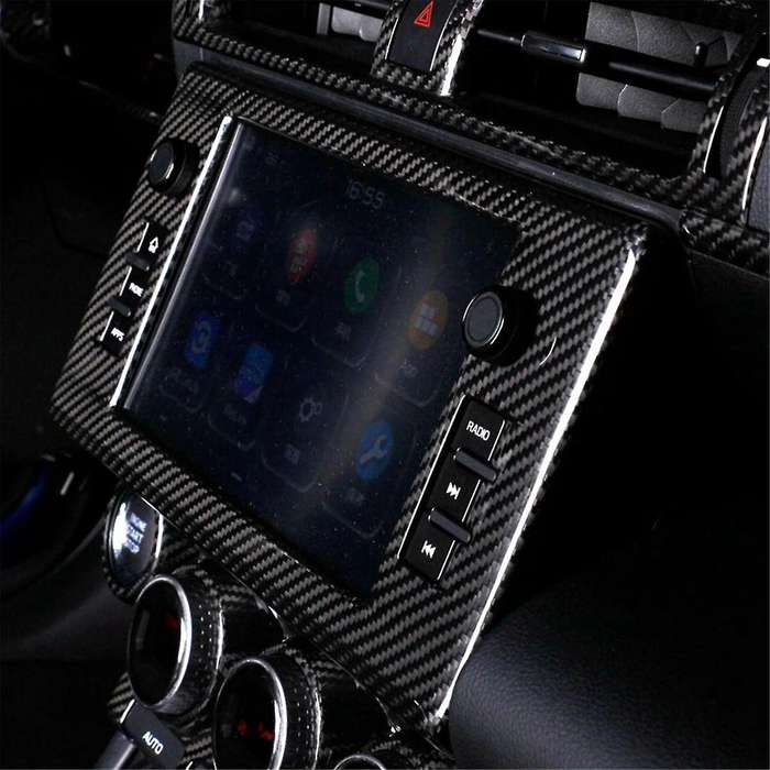 Carbon Fiber Car Central Control Panel Cover Radio Navigation Frame Trim for GR86 for BRZ 2022-2024
