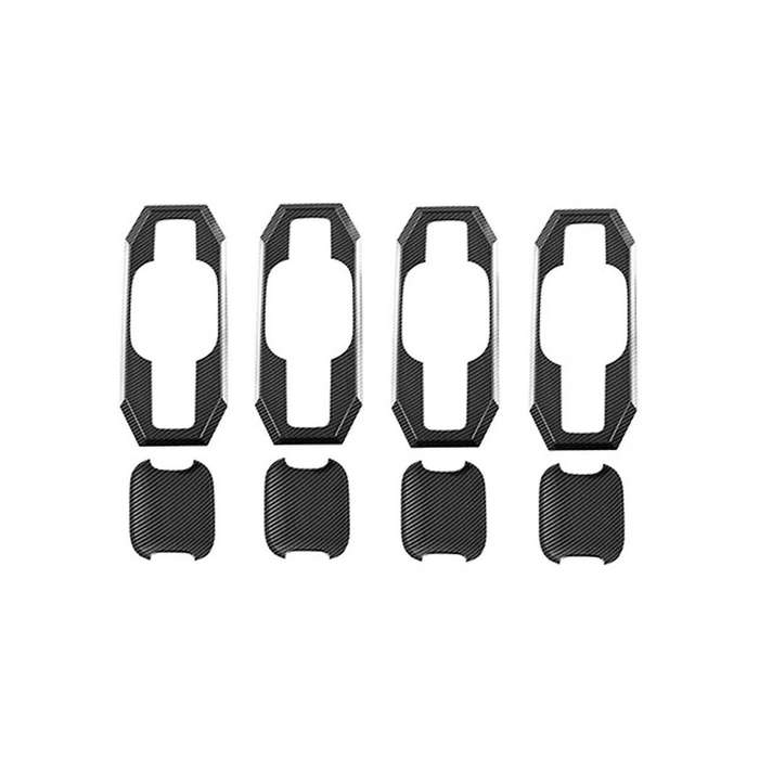 Carbon Fiber Car Exterior Door Handle Bowl Cover Trim for 2021-2023 Door Handle Sticker Accessories