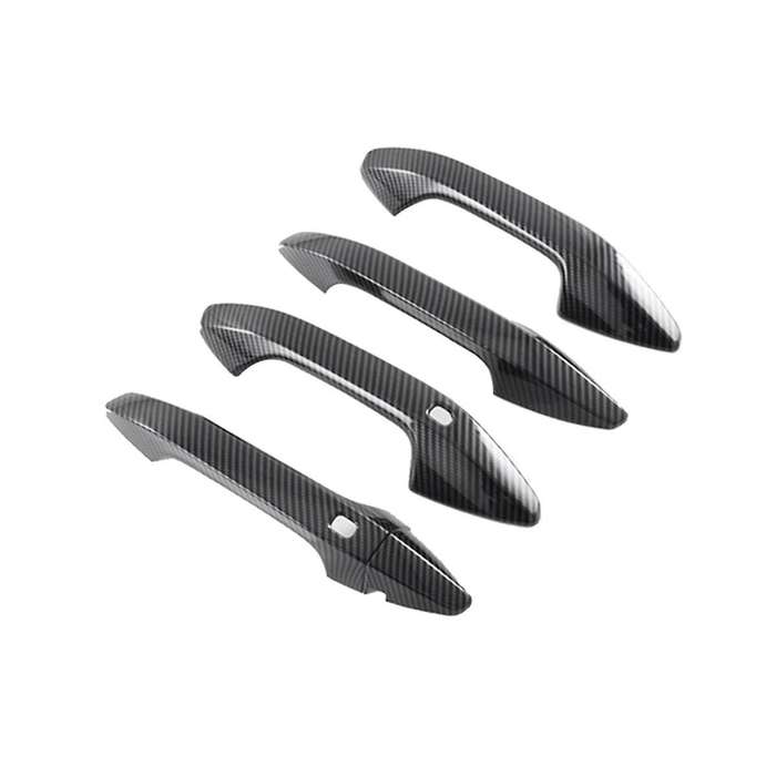 Carbon Fiber Car Exterior Door Handle Cover Sticker Trim for 2021 2022