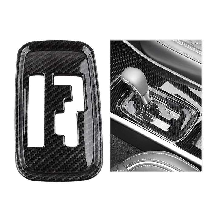 Carbon Fiber Car Gear Shift Panel Cover Trim Frame Fit for 2013-2019