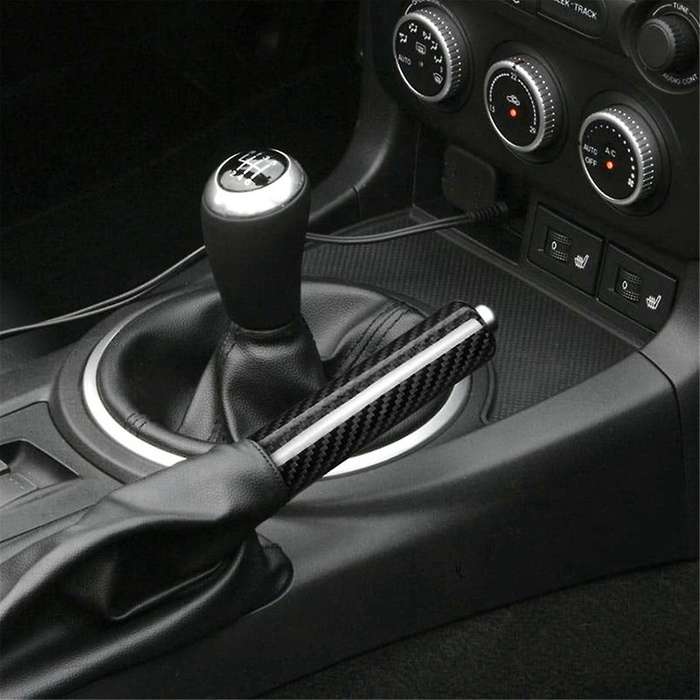 Carbon Fiber Car Hand Brake Handbrake Cover Trim for MX-5 MX5 2006-2015