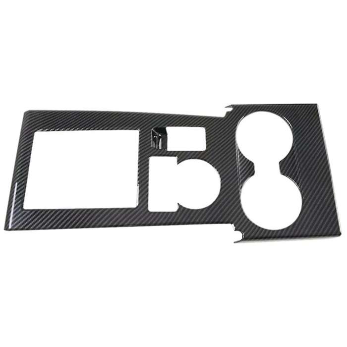 Carbon Fiber Car Gear Shift Panel Cover Trim Water Cup Holder Frame for Sport 2020