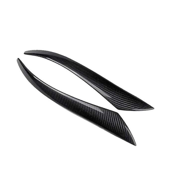 Carbon Fiber Car Headlight Eyebrow Cover Trim Head Light Lamp Sticker for S40 V50 2004-2012