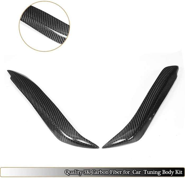 Carbon Fiber Car Headlight Eyebrows Eyelids Cover for- E81 E82 E87 E88