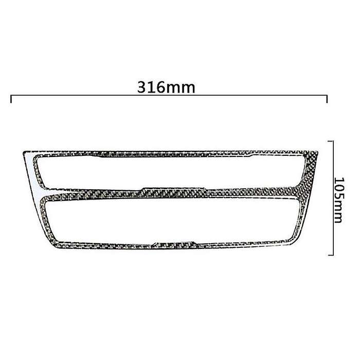 Carbon Fiber Car Interior Console Panel Cover Trim for F30 F34 3 Series 320I