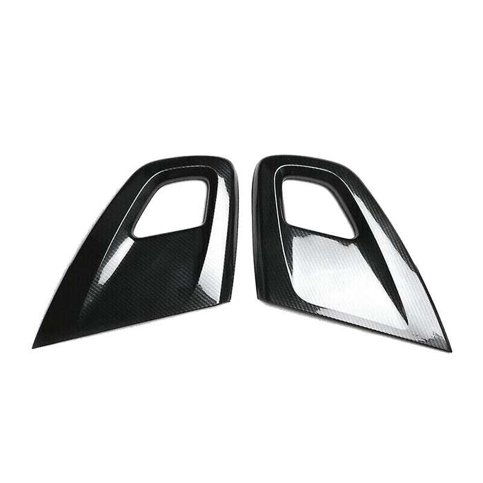 Carbon Fiber Car Interior Door Armrest Pull Handle Protective Cover Trim for 2011-2017 Accessories