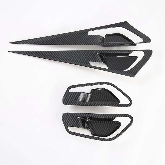 Carbon Fiber Car Inner Handle Frame Window Switch Panel Frame Cover Trim Decoration for 2020 2021
