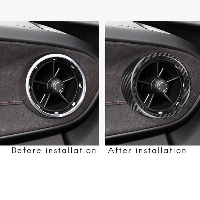 Carbon Fiber Car Outlet Frame Stickers for 2016 2017 2018 2019