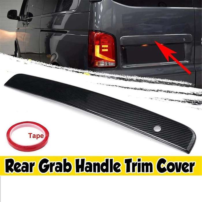 Carbon Fiber Car Rear Handle Trim Cover for T5 T5.1 T6 T6.1 Transporter 2010-2019