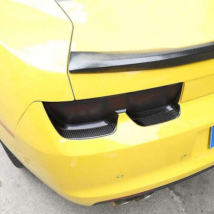 Carbon Fiber Car Rear Tail Light Lamp Decoration Cover Stickers for 2012 2013 2014 2015 Accessories