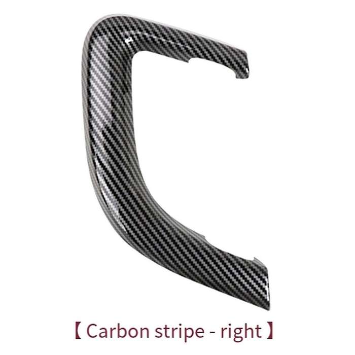 Carbon Fiber Car Right Interior Door Pull Handle Cover Trim Replacement for Sport 2015-2019