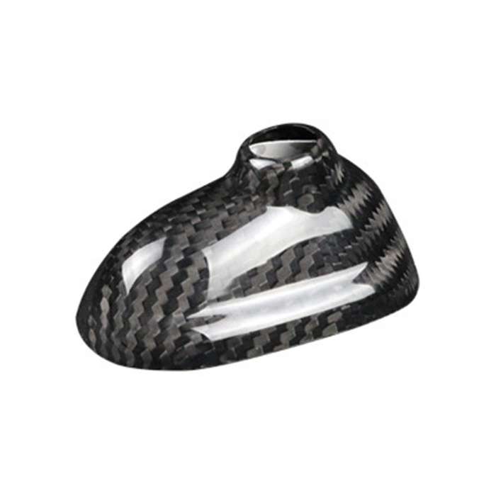 Carbon Fiber Car Roof Fin Antenna Signal Aerials Cover Trim for R55 R56(Black Carbon)