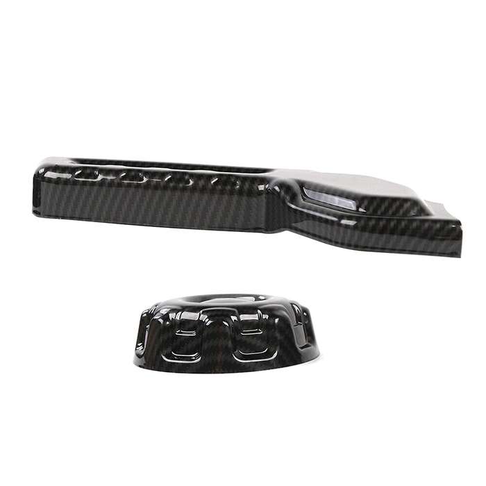 Carbon Fiber Car Seat Adjust Decoration Cover Trim for Wrangler JL 2018 -2020