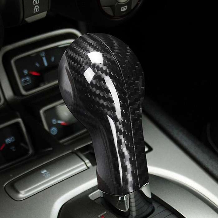 Carbon Fiber Car Shift Knob Cover Trim for 2010 2011 2012 2013 2014 2015
