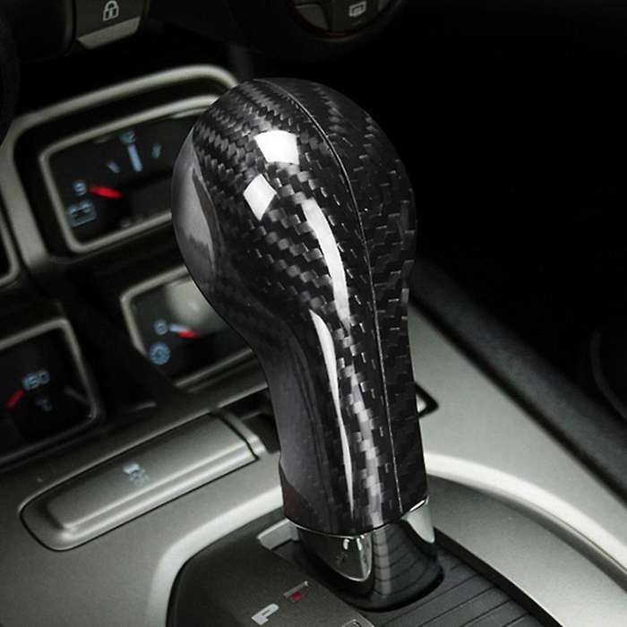 Carbon Fiber Car Shift Knob Cover Trim for 2010 2011 2012 2013 2014 2015