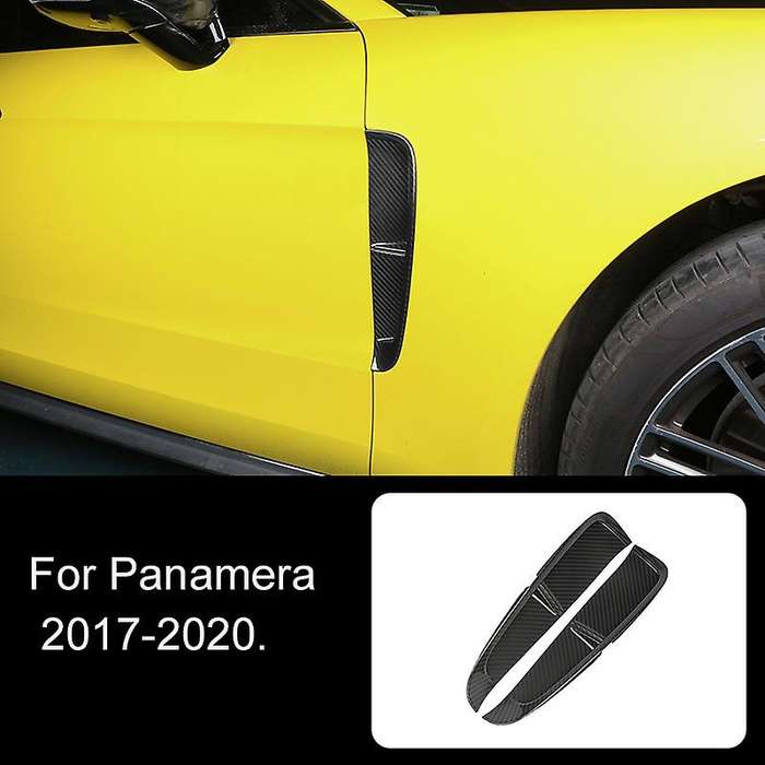 Carbon Fiber Car Side Body Air Vent Intake Outlet Grille Decor Trim Cover Trim for  2017-2020