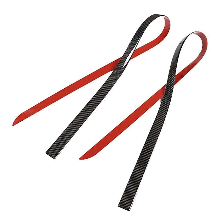 Carbon Fiber Car Side Door Body Molding Trim Side Protector Strips Trim Cover for Smart 453 Fortwo 2