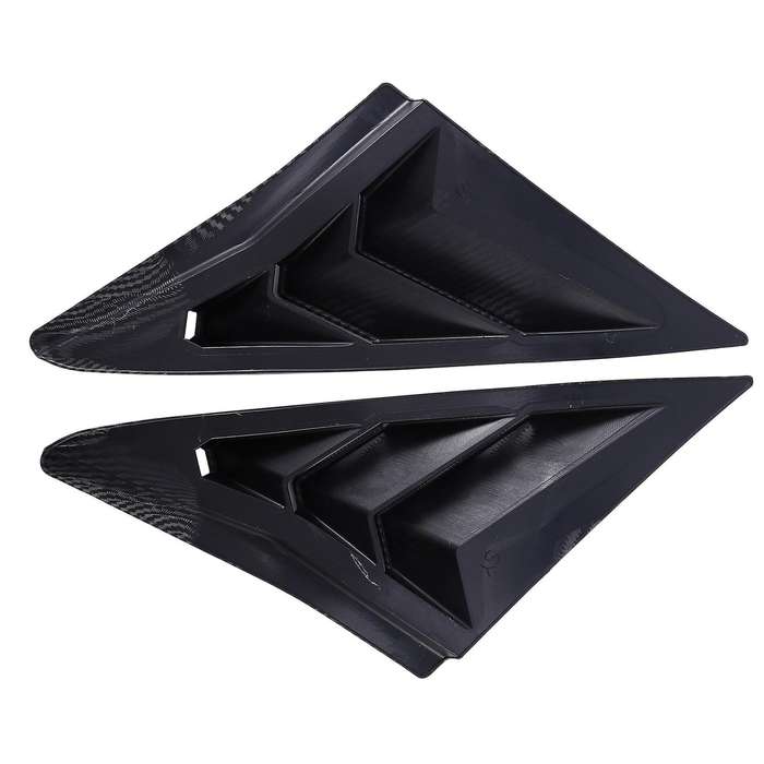 Carbon Fiber Car Side Vent Window Louver Shutter Covers Trim for Hatchback 2019-2020