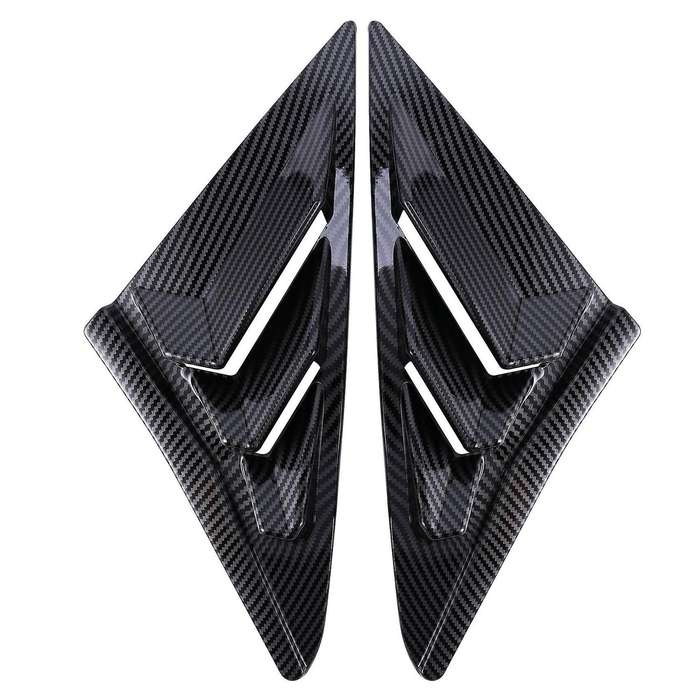 Carbon Fiber Car Side Vent Window Louver Shutter Covers Trim for Hatchback 2019-2020