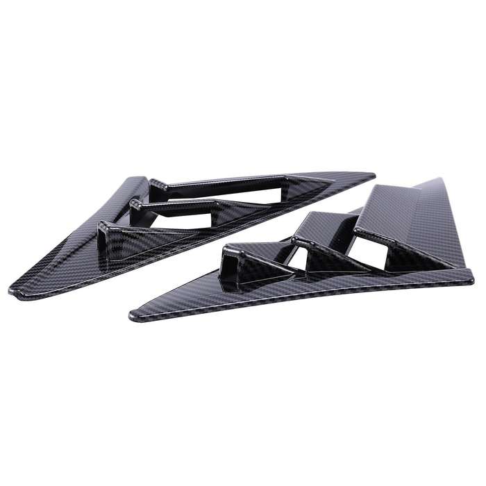 Carbon Fiber Car Side Vent Window Louver Shutter Covers Trim for Hatchback 2019-2020