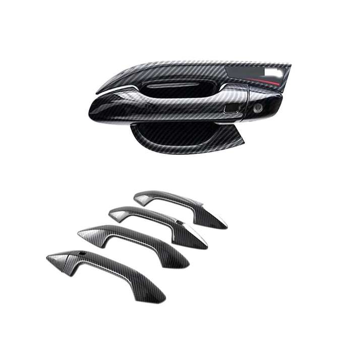 Carbon Fiber Car Side Rear View Mirror & Door Handle Cover Trim Decor Sticker Accessories for Nq5 20