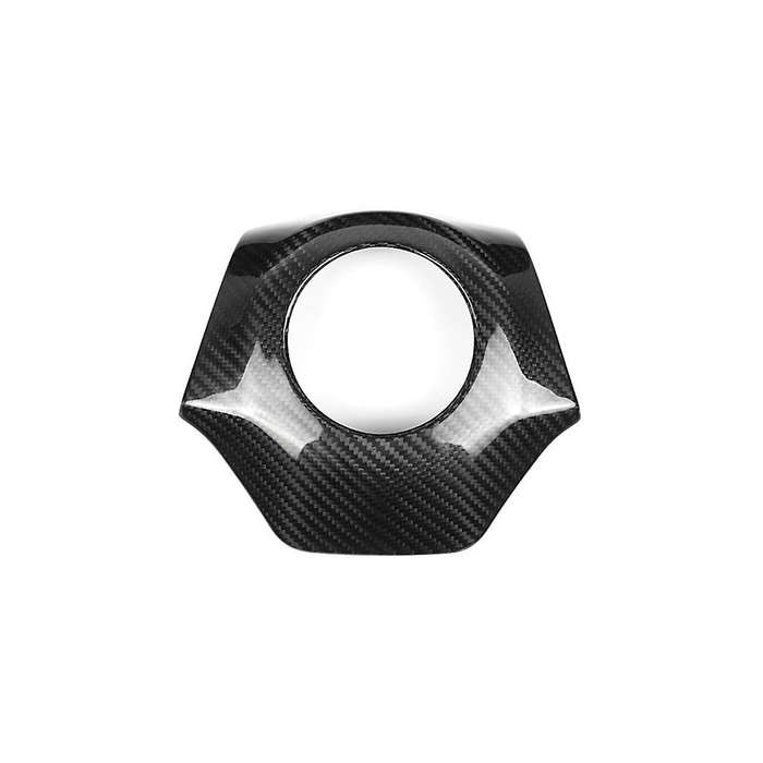 Carbon Fiber Car Steering Wheel Center Trim Sticker for 2016-2023(black)