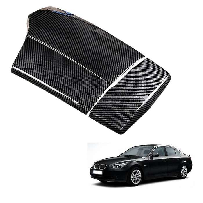 Carbon Fiber Center Console Armrest Box Panel Cover Trim Decoration Stickers for 5 Series 520I 525Li