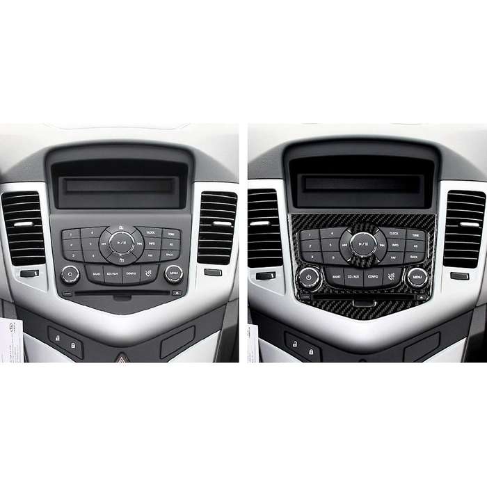 Carbon Fiber Center Console CD Panel Trim for 2009-2015