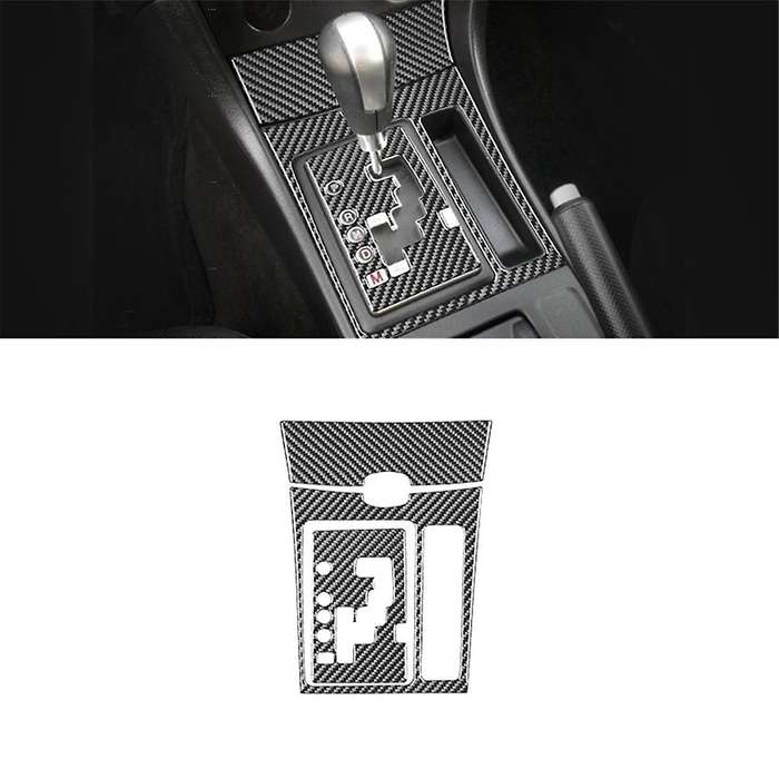 Carbon Fiber Center Console Gear Shift Panel Cover Trim Kit for 3 2004-2009 LHD Interior Accessorie