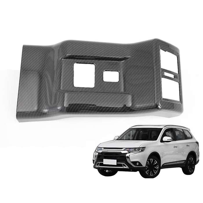 Carbon Fiber Center Console Rear Air Condition Outlet Vent Frame Sticker for 2019