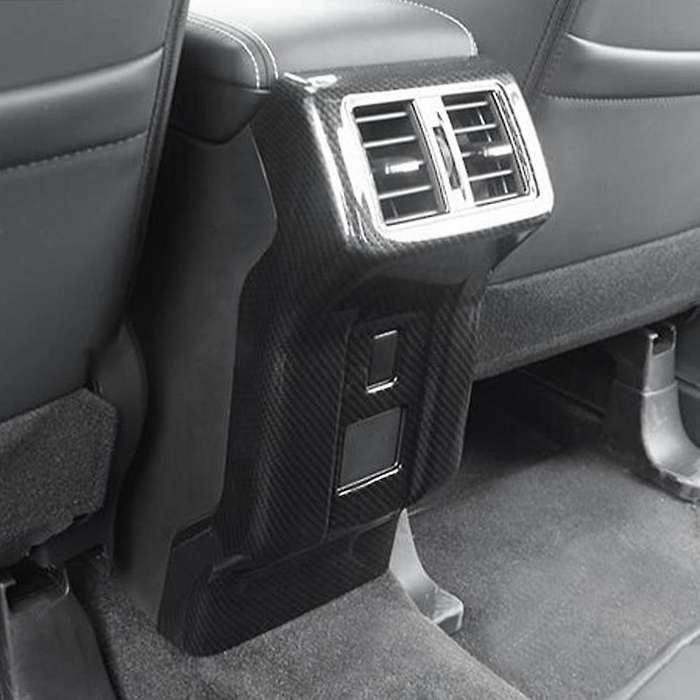 Carbon Fiber Center Console Rear Air Condition Outlet Vent Frame Sticker for 2019